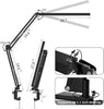 LED Desk Lamp, Dimmable Adjustable Flexible Reading Light, 3 Color 10 Brightness Levels, Memory Function Table lamp for Office
