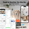 Smart Pet Feeder with 15CM Elevated Camera Tuya App Control for Busy Pet Owners FURPIPI Automatic Cats Dog Food Feeder Dispenser