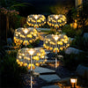 Outdoor LED Solar Patio Lights Waterproof Christmas Decor Firework Ground Socket Lights for Yard Garden Pathway Lawn Street