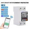Reclosable smartlifeCircuit breaker WIFI 63A 110V 220V Energy Meter Metering Timer with voltage current leakage protection