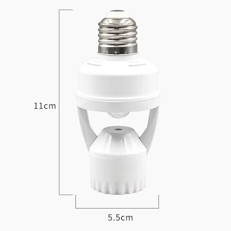 Smart Motion Sensor Light Bulb Holder E27 PIR Induction Sensor Adapter Lamp Base Converter Automatic LED Switch AC 110V 220V