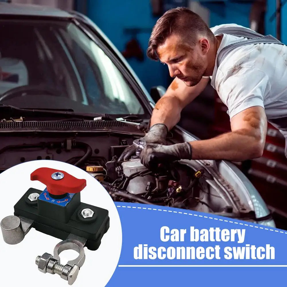 Car Battery Power Cut-Off Switch Breaker, High Conductivity Disconnect Smart Battery Disconnect Switch for Car Truck Boat Rv.