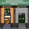 Automatic Chicken Coop Door Chicken House Door Light Sensor Farm Chicken Opener Pets Duck Cage Door Supplies Battery Powered