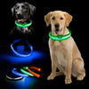 LED Glowing Dog Collar Adjustable Flashing Rechargea Luminous Collar Night Anti-Lost Dog Light HarnessFor Small Dog Pet Products