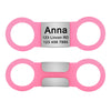 Nameplate Engraved Id Tag Dog Cat Collar Stainless Personalized Silicone Customize Anti-lost Accessory