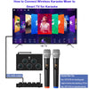 Wireless Karaoke Microphone Mixer System – Handheld Mic with Speaker & Amplifier for Smart TV, PC & Home Use