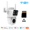 Moes Tuya Smart WiFi Outdoor Security Camera 8MP Dual Screen 2.4G/5G IP65 Waterproof Motion Detection Auto Track Two-Way Audio