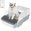 Self-Cleaning Cat Litter Box, 0.31'' New Slim Scooper, Automatic Smart Litter Box with App Control,Anti-Pinch,Odor-Free for Cats