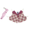 Preppy Style Pet Rabbit Harness and Leash Set for Rabbits Bunnies Small Animals Outdoor Walking Supplies Bunny Vest Clothing