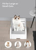 Automatic Smart Cat Litter Box Electric Self Cleaning Semi Closed Pet Kitty Potty Toilet Litter Tray App Control Cat Litter Box