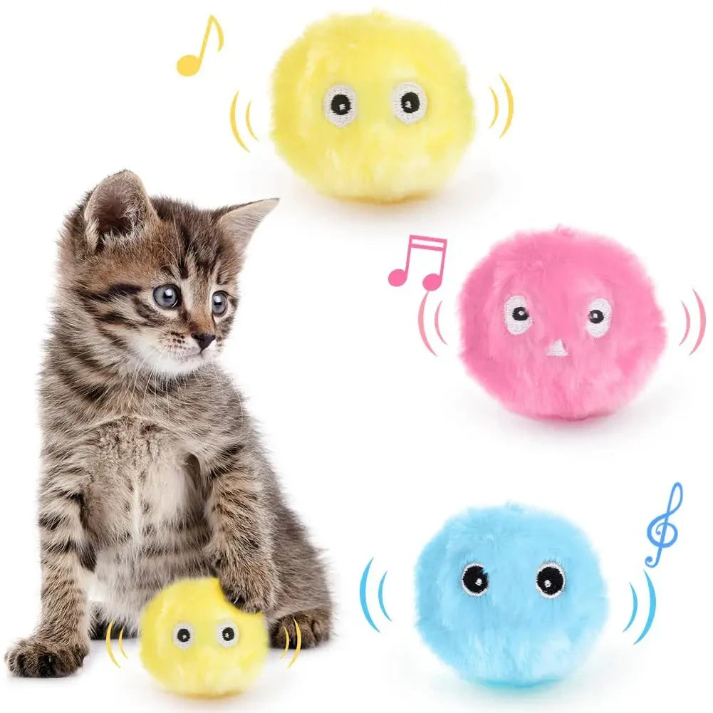 Smart cat and dog toys palla interattiva peluche Electric catnip training toys kittens and puppies touch vocal pet plush bark ba