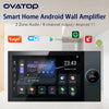 Smart Home 2zone audio in wall Amplifier Android11 system Bluetooth amplificador WIFI built-in ZIGBEE gateway TUYA control panel