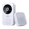 WiFi Smart Audio Doorbell Camera 2-Way Audio Wireless Visual Intercom Doorbell with Remote Monitor Indoor Outdoor Surveillance