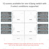 Tuya Zigbee Smart Scene Switch 12 Scenes 4 Gang Wireless Switch Push Button Controller Smart Home Automation Scenario Switch
