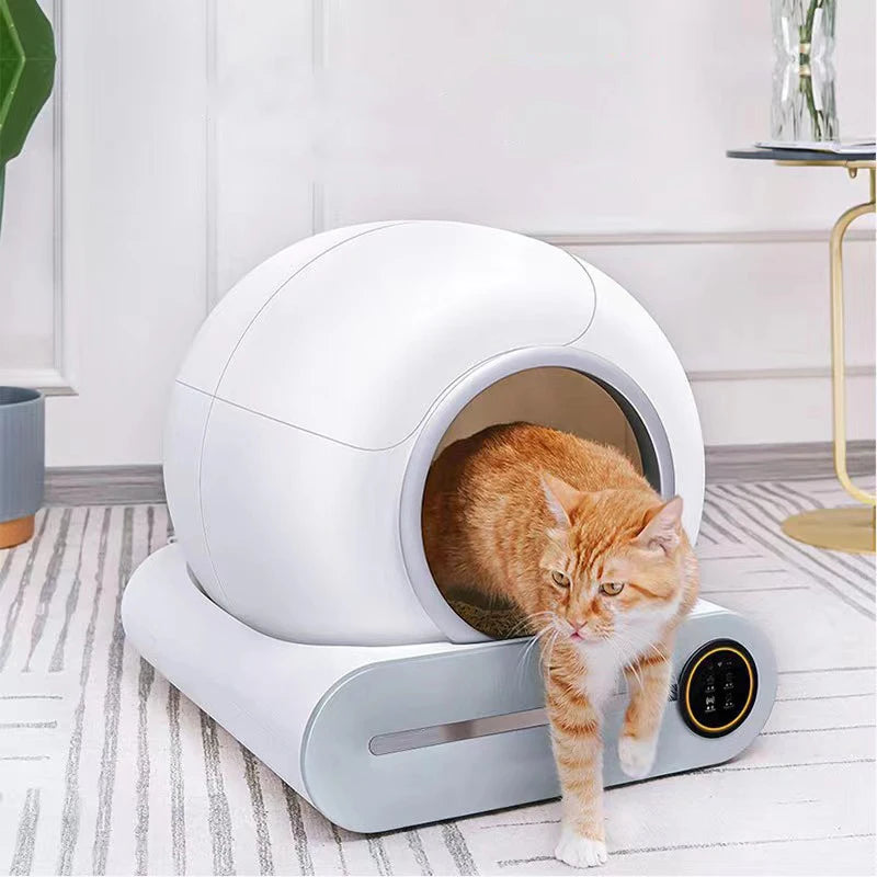 65L Automatic Smart Cat Litter Box Self Cleaning Fully Enclosed Large Cat Toilet Litter Tray