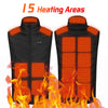 21 Heated Vest Electric Heated Jackets Men Women Sportswear Heated Coat Coat Motorcycle USB Heating Jacket For Camping outdoor