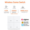 Smart ZigBee Switch 4 Gang Scenario 12 Scene Switch Push Button Controller Support DeCONZ Zigbee2mqtt Home Assistant