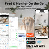 Smart Automatic Pet Feeder with 1080P HD Camera 15cm Elevated 5G WiFi Tuya APP Furpipi Control Automatic Cat Dog Food Dispenser