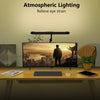 Led Desk Lamp with Clamp, Architect Desk Lamp for Home Office with Atmosphere Lighting, 24W Ultra Bright Auto Dimming Desk Light