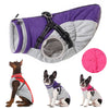 Waterproof Pet Jacket With Harness Winter Warm Dog Clothes for Small Large Dogs Labrador Coat Chihuahua French Bulldog Outfits