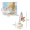 Smart Electric Cat Toy with Auto Rotating Feather Wand - Interactive Self - Playing Pet Toy for Lazy Owners Cat Toys Interactive