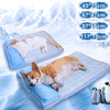 Summer Cooling Dog Bed For Large Medium Dog Puppy Orthopedic Memory Foam Mat With Pillow Breathable Waterproof Washable