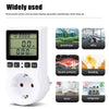 European And US Plug-in Power Metering Socket, Smart Metering Socket, Non-Backlit Voltage And Ampere Meter