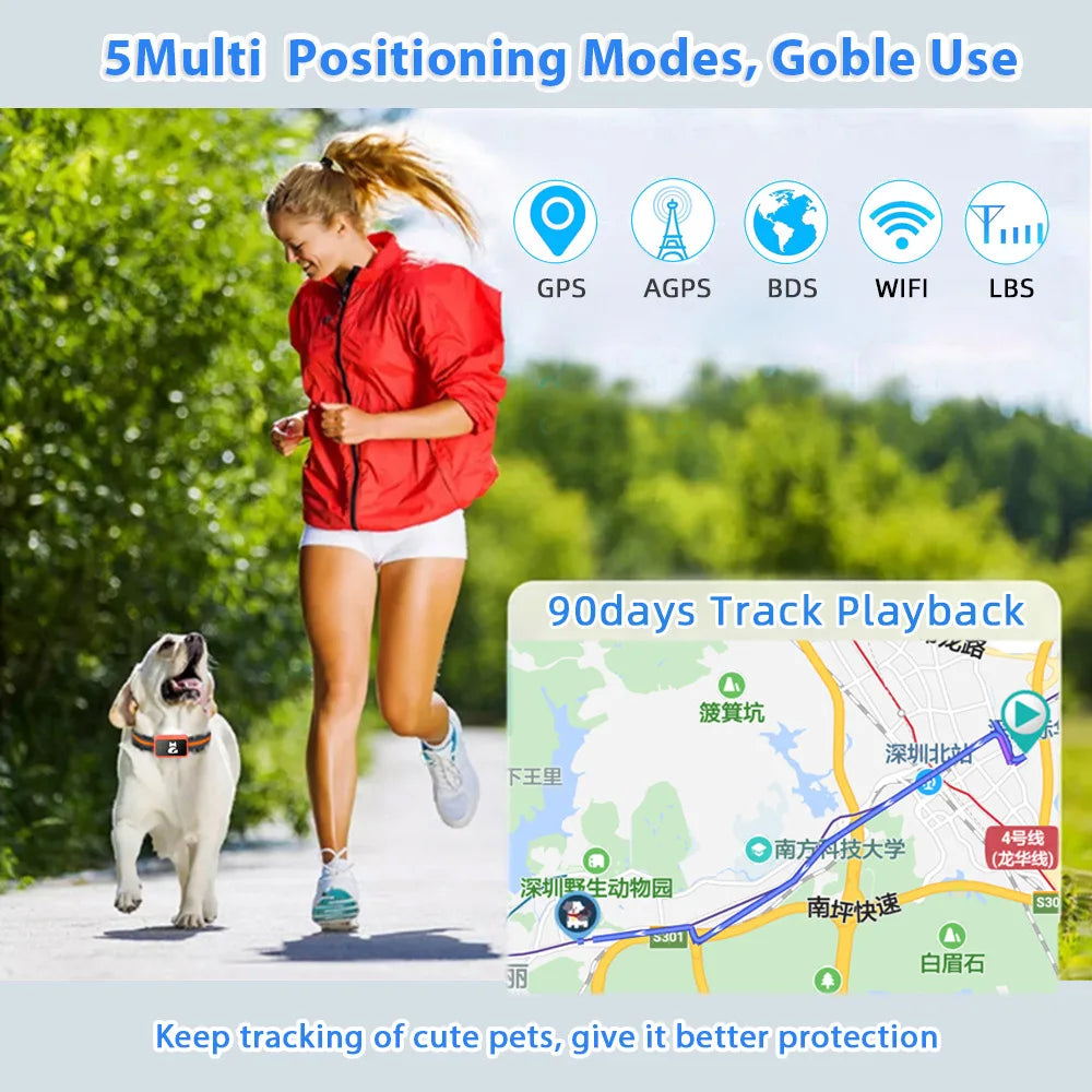 Smart Home Paws G68P 4G GPS Pet Tracker with Geofence