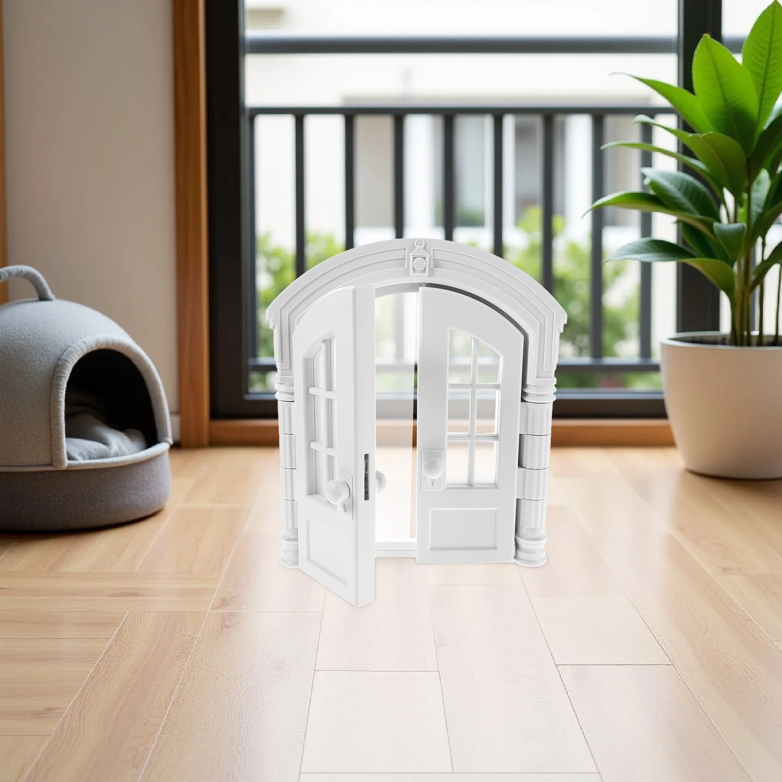 Pet Door Dog Indoor Gate Cat Entrance Interior Doors for Wall Flap Gates Doorways