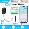 Tuya Smart Life WiFi Digital Energy Meter 80A with CT Clamp Sensor App Real-time Monitor Power Consumption 110V 240V 50/60Hz