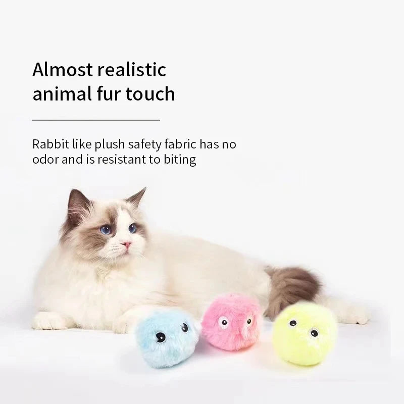 Smart cat and dog toys palla interattiva peluche Electric catnip training toys kittens and puppies touch vocal pet plush bark ba