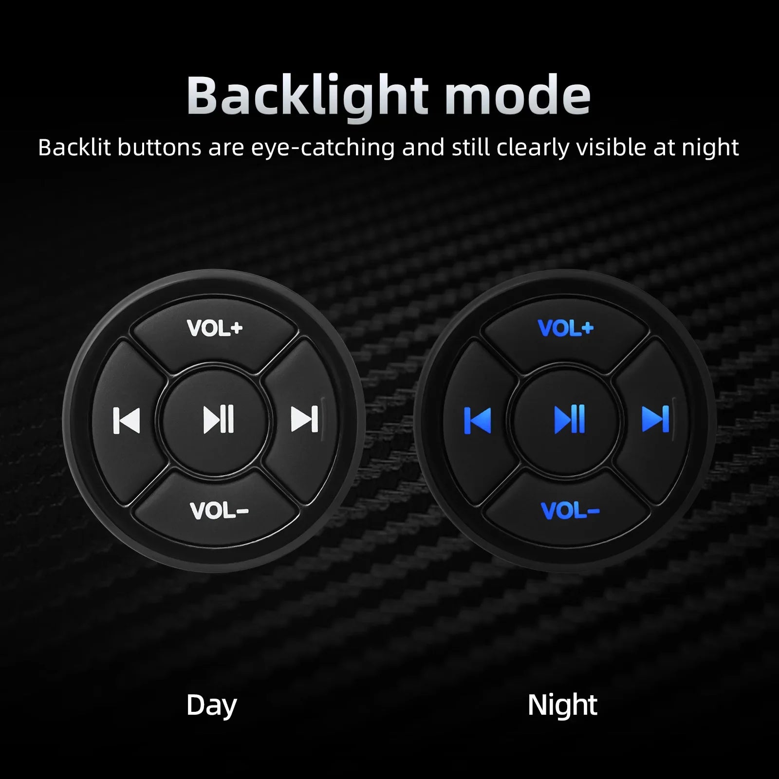 Wireless Smart Remote Controller Bluetooth-compatible Button Car Motorcycle Steering Wheel Music Play For IOS Android Media