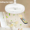  Smart 2 In 1 Ceiling Fan With Remote Control Lighting E27 Conversion Base  Lighting Base Suitable for Bedroom and Living