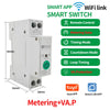 Smart Switch Circuit Breaker 63A WiFi Remote Mobile Phone Control Home Remote Power Off Timer Switch with Metering VA. detection
