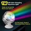 1W LED Color-Changing Aquarium Light - 360° Rotatable, Multi-Color Underwater Light for Fish Tanks & Ponds (USB Powered)