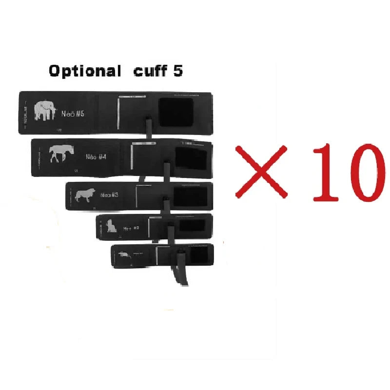 Vet Use Cuff Animals Cuff CONTEC08A Veterinary Blood Pressure Monitor Cuff 5 types Mouse/Cat/Dog/Horse/Elephant With Connector