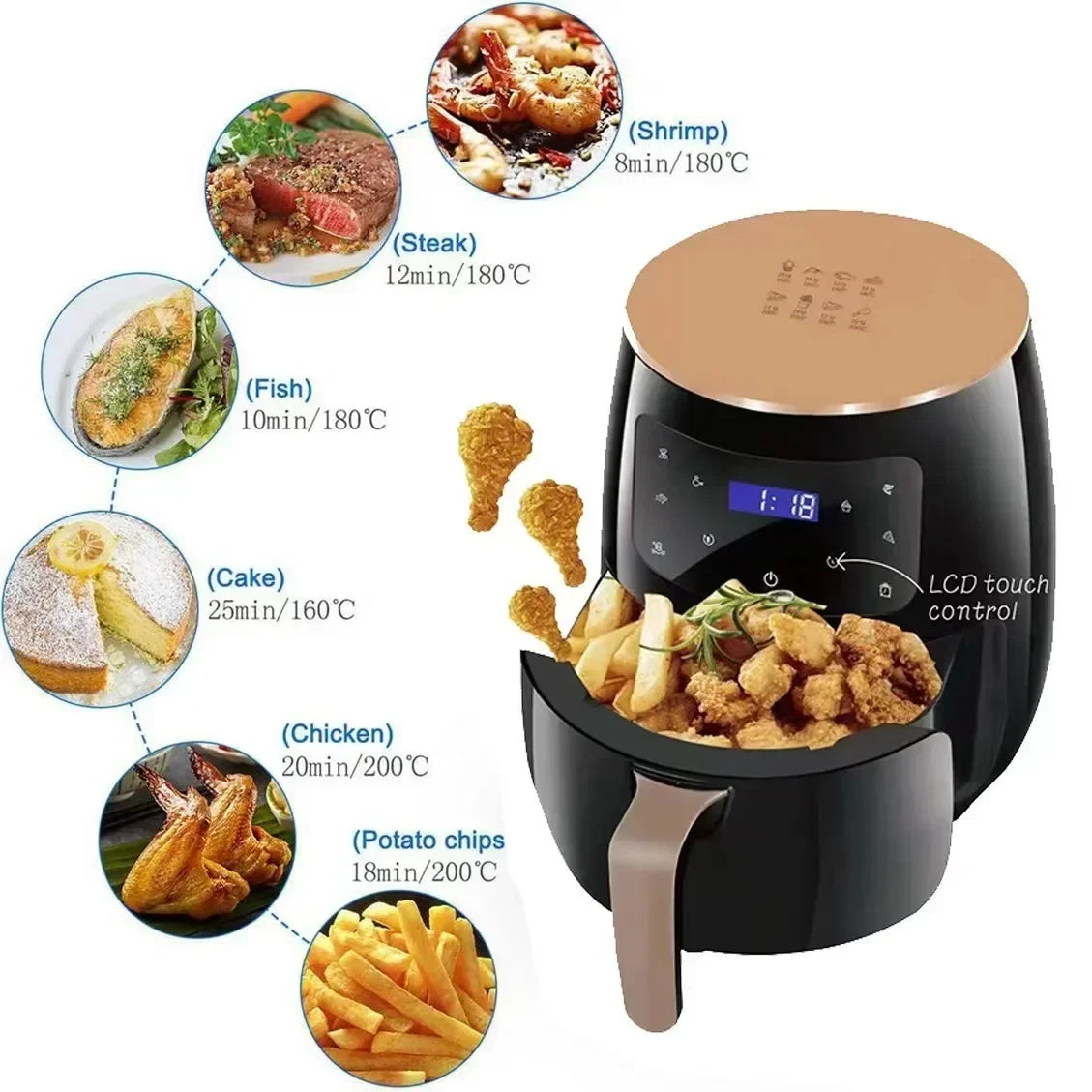 6L Air Fryer Multi-functional