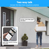 Two Way Audio 3MP Tuya Smart Life APP 2.4Ghz WiFi Digital Magic Eye Door Viewer Battery Peephole Camera 4.3inch Screen Monitor