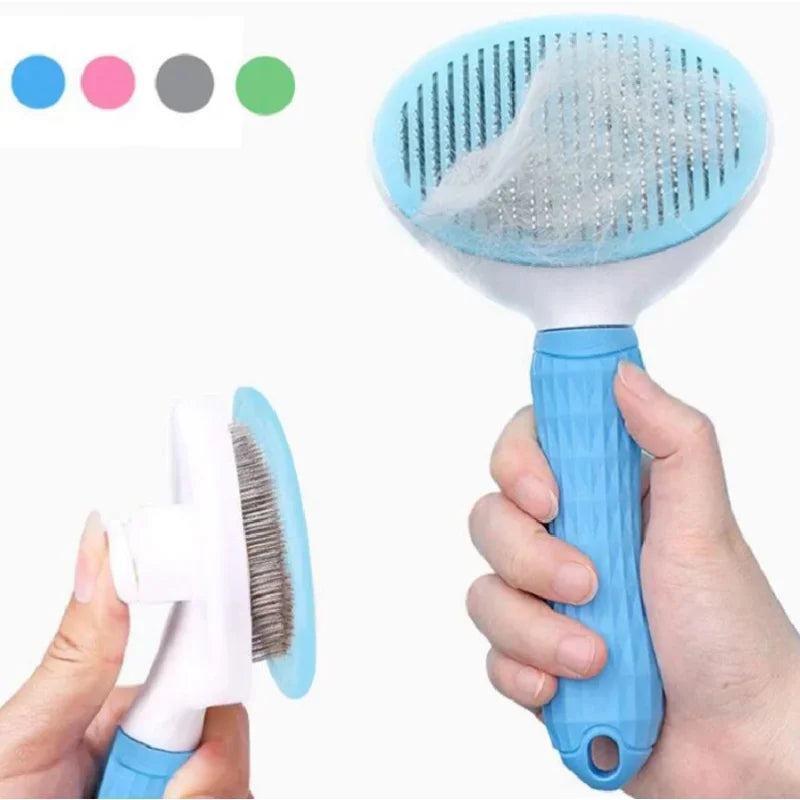 Pet Dog Brush Cat Comb Self Cleaning Pet Hair Remover Brush For Dogs Cats Grooming Tools Pets Dematting Comb Dogs Accessories