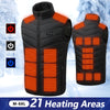 21 Heated Vest Electric Heated Jackets Men Women Sportswear Heated Coat Coat Motorcycle USB Heating Jacket For Camping outdoor