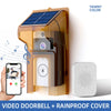 Smart Video Doorbell With Solar Charging, Wireless HD Camera, Waterproof Rain Cover, Two-Way Audio, Real-Time Mobile Monitoring