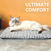 Self-Warming Pet Bed, Energy-Free Thermal Cat Mat, Soft Washable Heating Pad for Cats & Small Dogs, Cozy Winter Sleeper