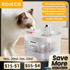 ROJECO Smart Cat Water Fountain Automatic Pet Water Dispenser For Cats Dog Drinking Purifier Fountain with Recirculate Filters