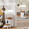 Smart Pet Feeder - Auto Dog Cat Food Dispenser with Timer, Remote Control for Home Travel Feeding, Customizable