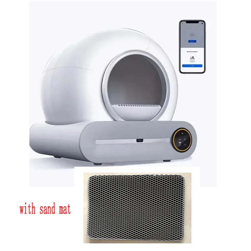 65L Automatic Smart Cat Litter Box Self Cleaning Fully Enclosed Large Cat Toilet Litter Tray