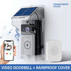 Smart Video Doorbell With Solar Charging, Wireless HD Camera, Waterproof Rain Cover, Two-Way Audio, Real-Time Mobile Monitoring