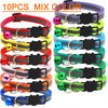10Pcs Wholesale Collars for Cat Collar With Bell Adjustable Necklace Cat Puppy kitten Collar Dropshipping Pet Cats Collar