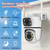 Dual-Lens 360° Smart Surveillance: Wide-angle + Close-up simultaneous capture, every corner clearly visible. 2.4G Wireless Camer