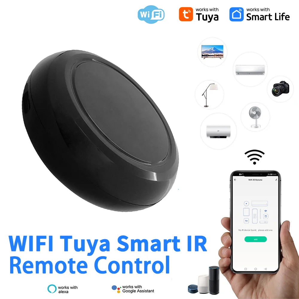 Tuya Smart WiFi IR Remote Controller Smart Life Devices Home Control Panel APP Remote Control Compatible Alexa