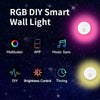 Smart LED Wall  Light, APP Control, Dynamic RGBIC Light with Music Sync,  Dimmer & Timers, White